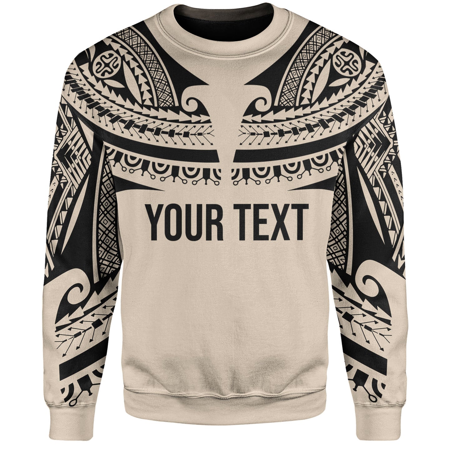 Polynesian Custom Personalised Sweatshirt Polynesian Tattoo Style