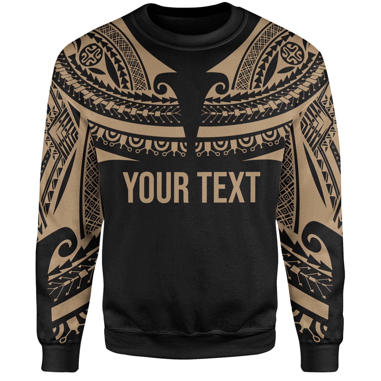 Polynesian Custom Personalised Sweatshirt Polynesian Tattoo Style