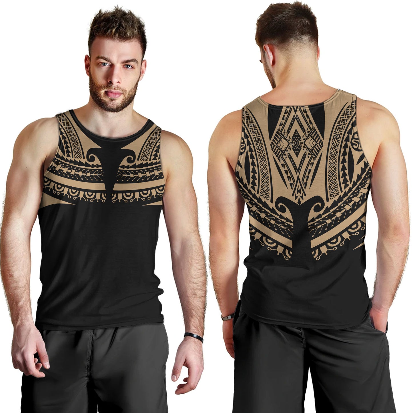 Polynesian Custom Personalised Tank Top Polynesian Tattoo Style