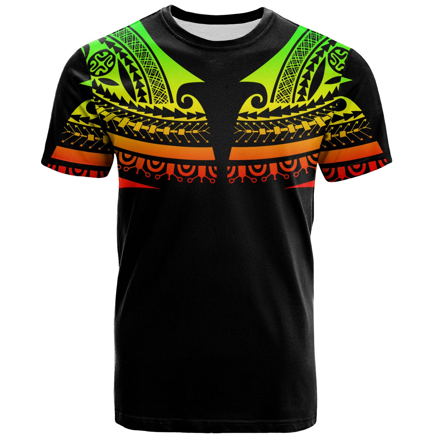 Polynesian All Over Print T-Shirts - Polynesian Tattoo Style