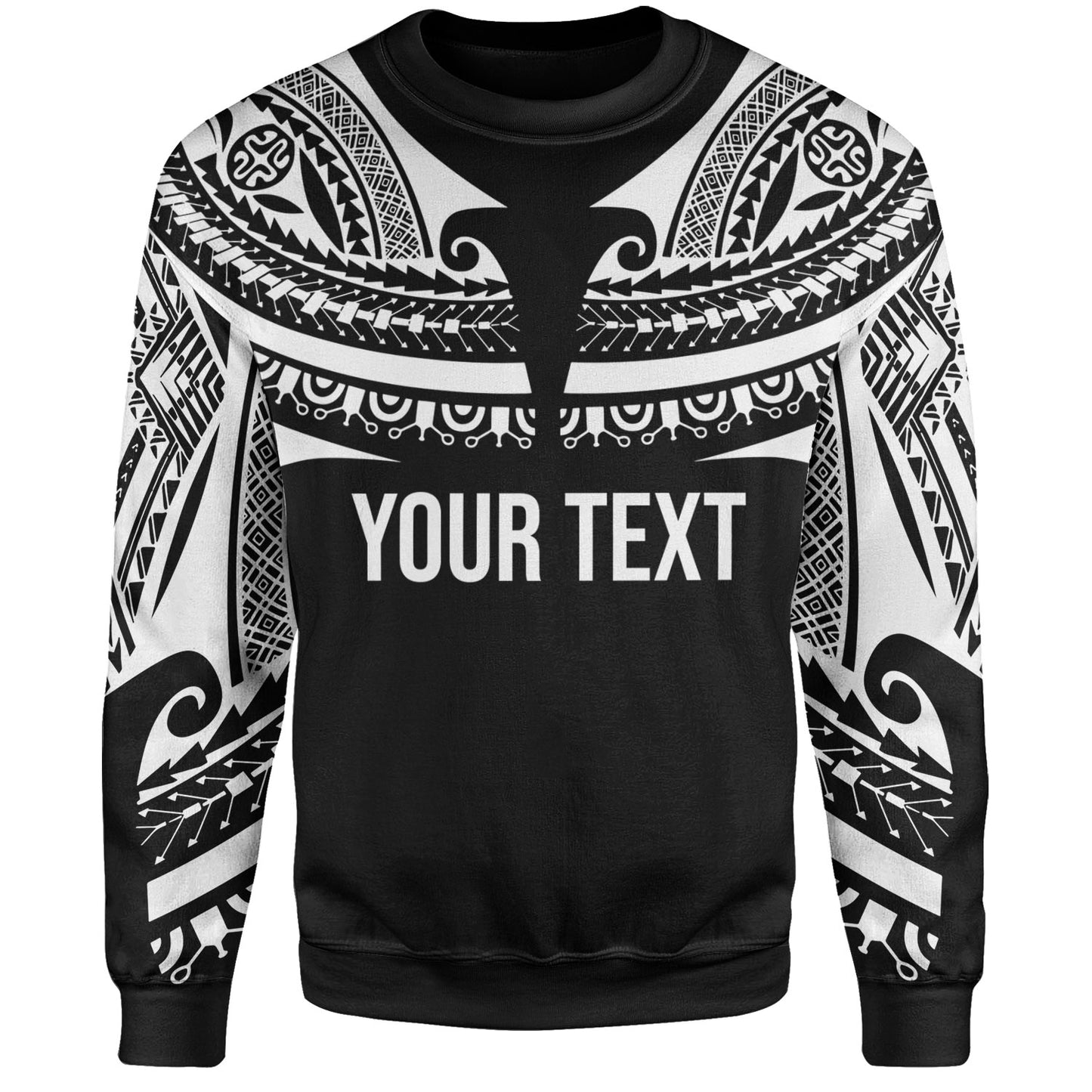 Polynesian Custom Personalised Sweatshirt Polynesian Tattoo Style