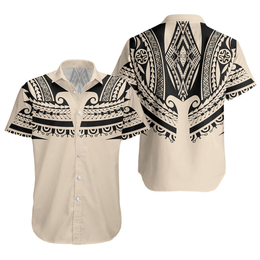 Polynesian Custom Personalised Short Sleeve Shirt Polynesian Tattoo Style
