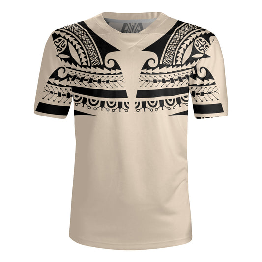 Polynesian Custom Personalised Rugby Jersey Polynesian Tattoo Style