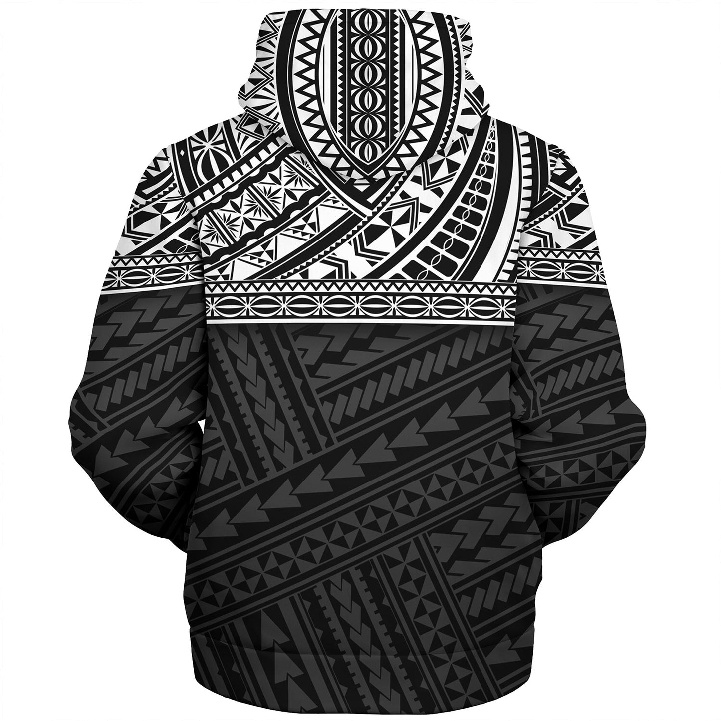 Polynesian Custom Personalised Sherpa Hoodie Polynesian Tribal Patterns