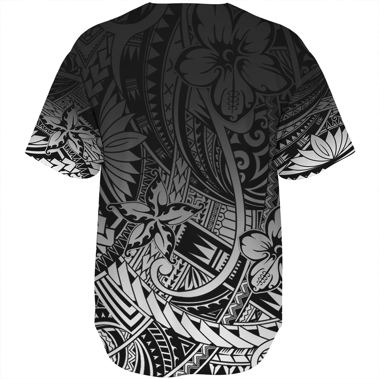 Polynesian Pattern Design With Ethnic And Floral Baseball Shirt