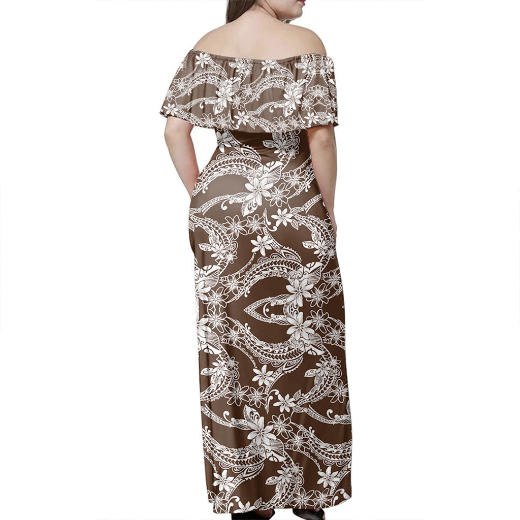 Polynesian Combo Dress And Shirt Polynesian Print Fabric And Flower