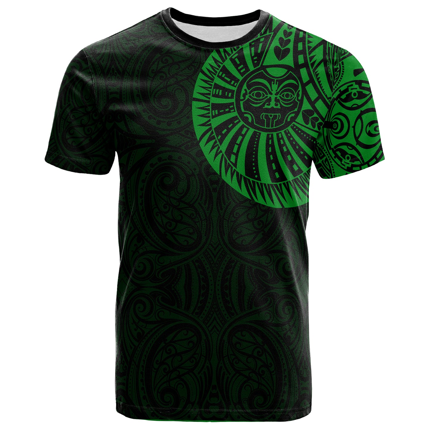 Polynesian Custom Personalised T-Shirt - Maori Warrior Tattoo Full Color