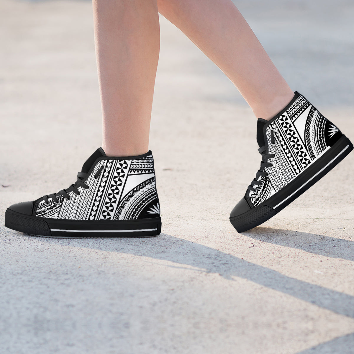 Polynesian High Top Canvas Shoes
