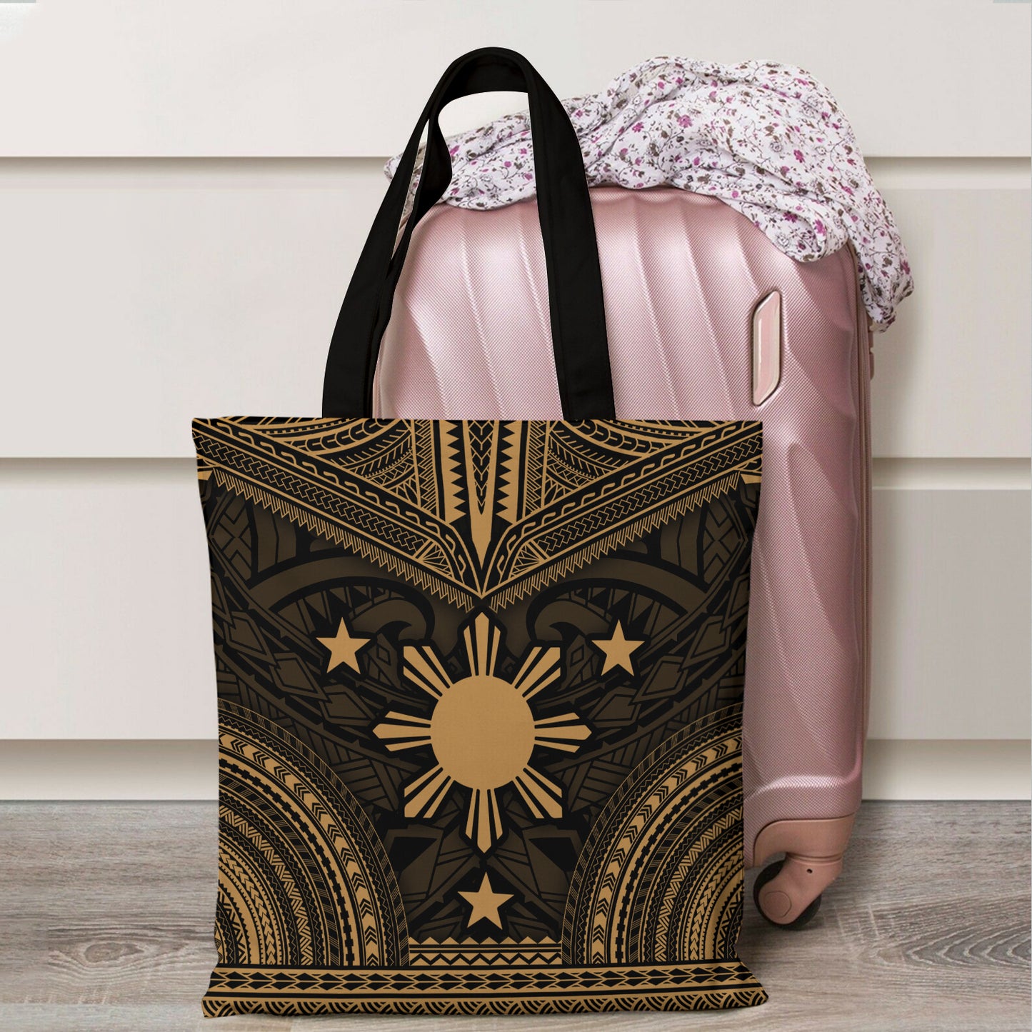 Philippines Filipino Cheif Tattoo Patterns Style Tote Bags