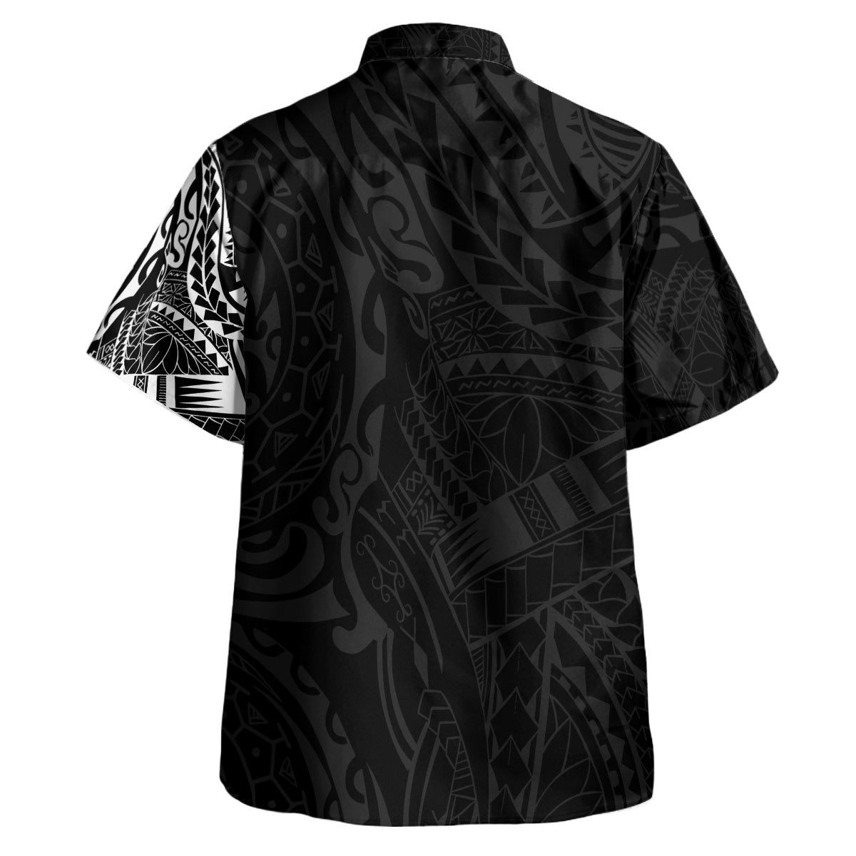 Polynesian Hawaiian Shirt - Polynesian Tattoo Style Version 2 White