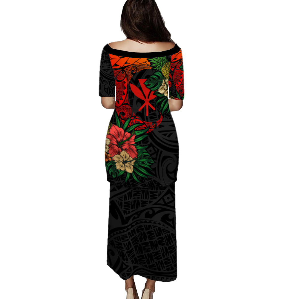 Hawaii Combo Puletasi And Shirt Polynesian Turtle Tropical
