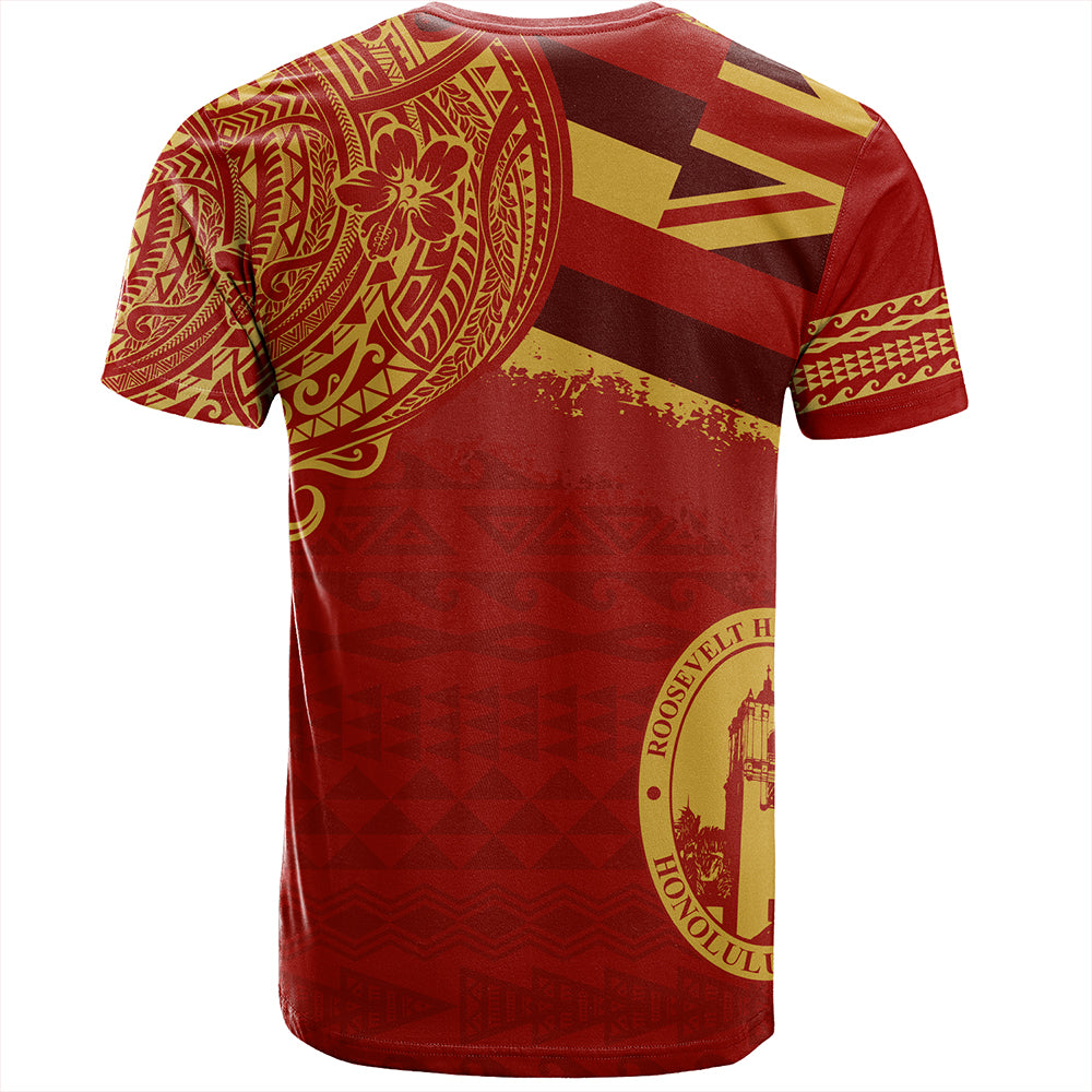 Hawaii T-Shirt President Theodore Roosevelt High School With Crest Style