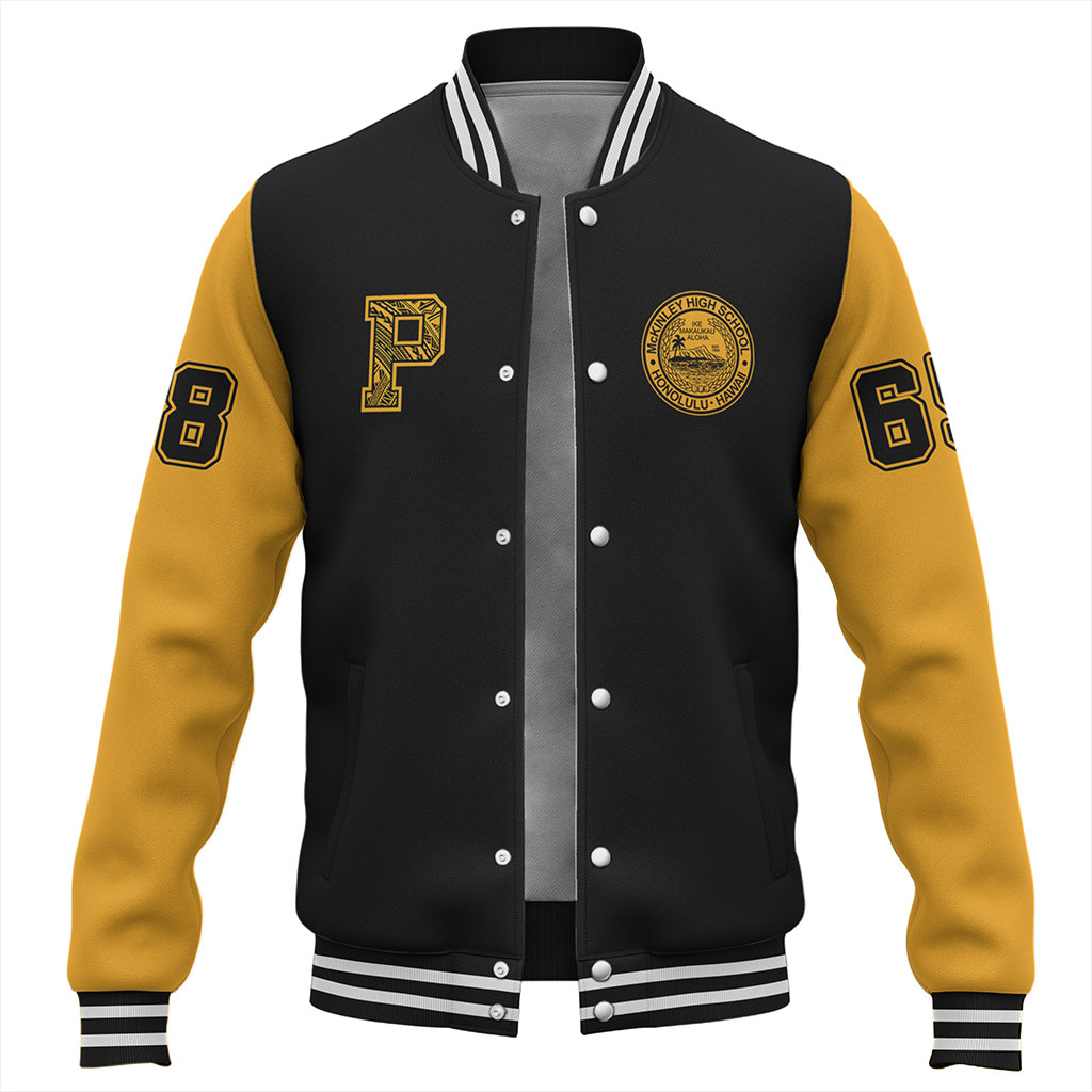 Hawaii Baseball Jacket President William Mckinley High School Polynesian Letters Style