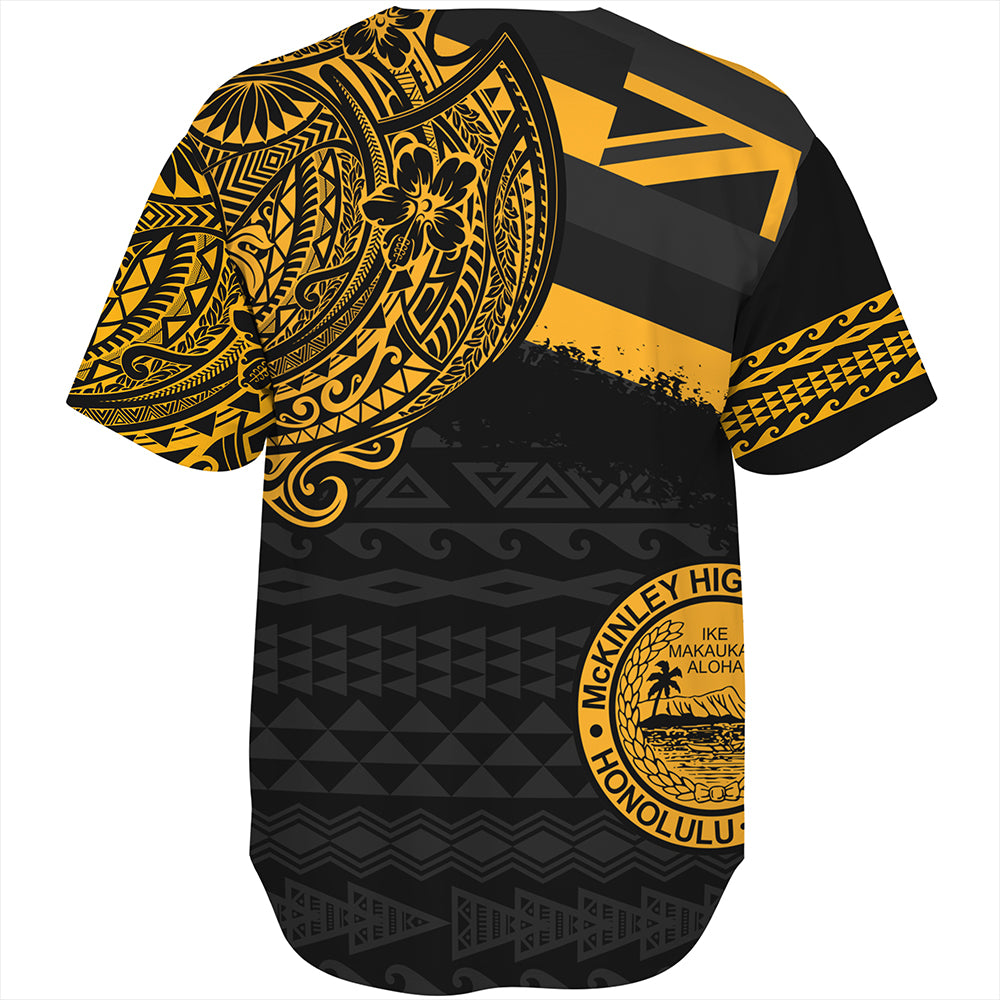 Hawaii Baseball Shirt President William McKinley High School With Crest Style
