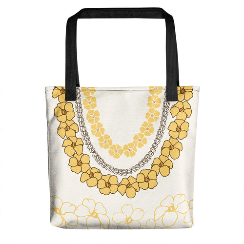Hawaii Tote Bag Puakenikeni Lei Digital Style