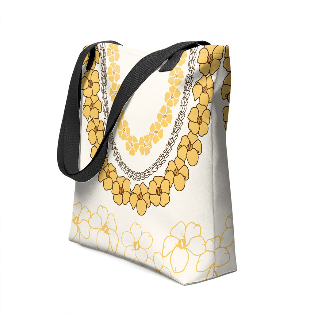 Hawaii Tote Bag Puakenikeni Lei Digital Style
