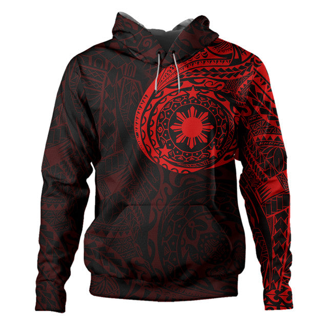 Philippines Filipinos Polynesian Tattoo Style Hoodie