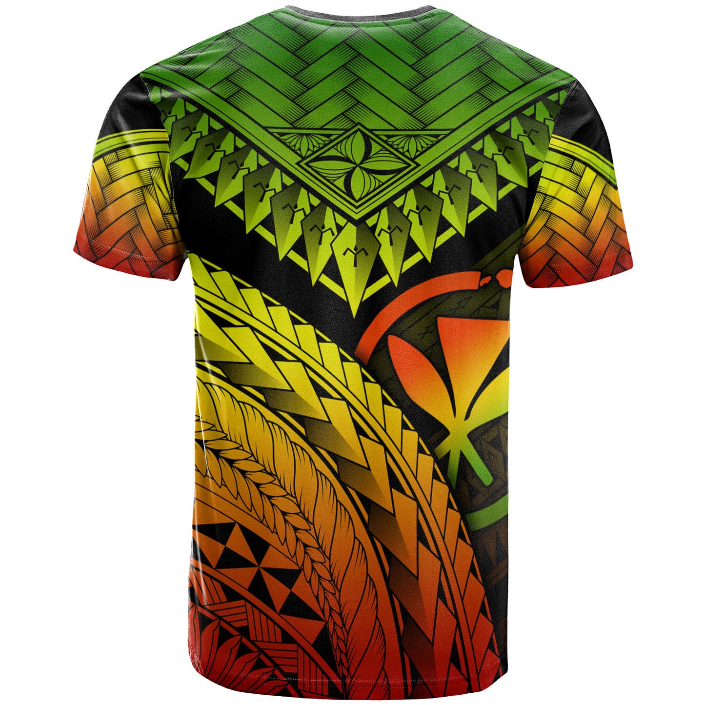 Hawaii Custom Personalised T-Shirt - Polynesian Necklace and Lauhala