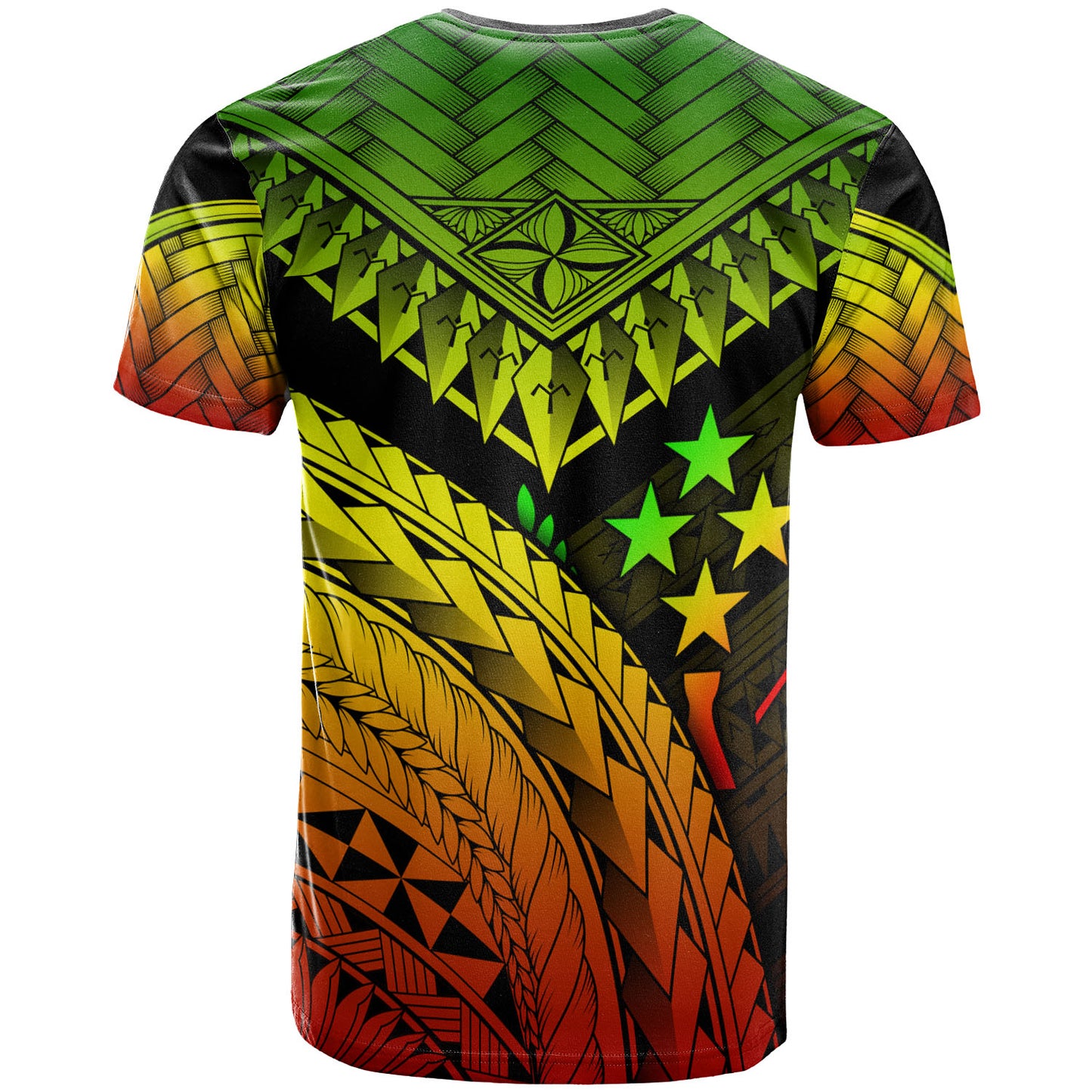 Kosrae Custom Personalised T-Shirt - Polynesian Necklace and Lauhala