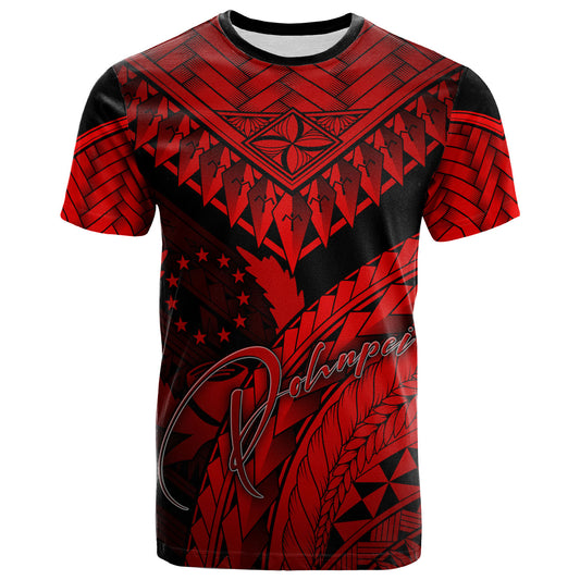 Pohnpei Custom Personalised T-Shirt - Polynesian Necklace and Lauhala