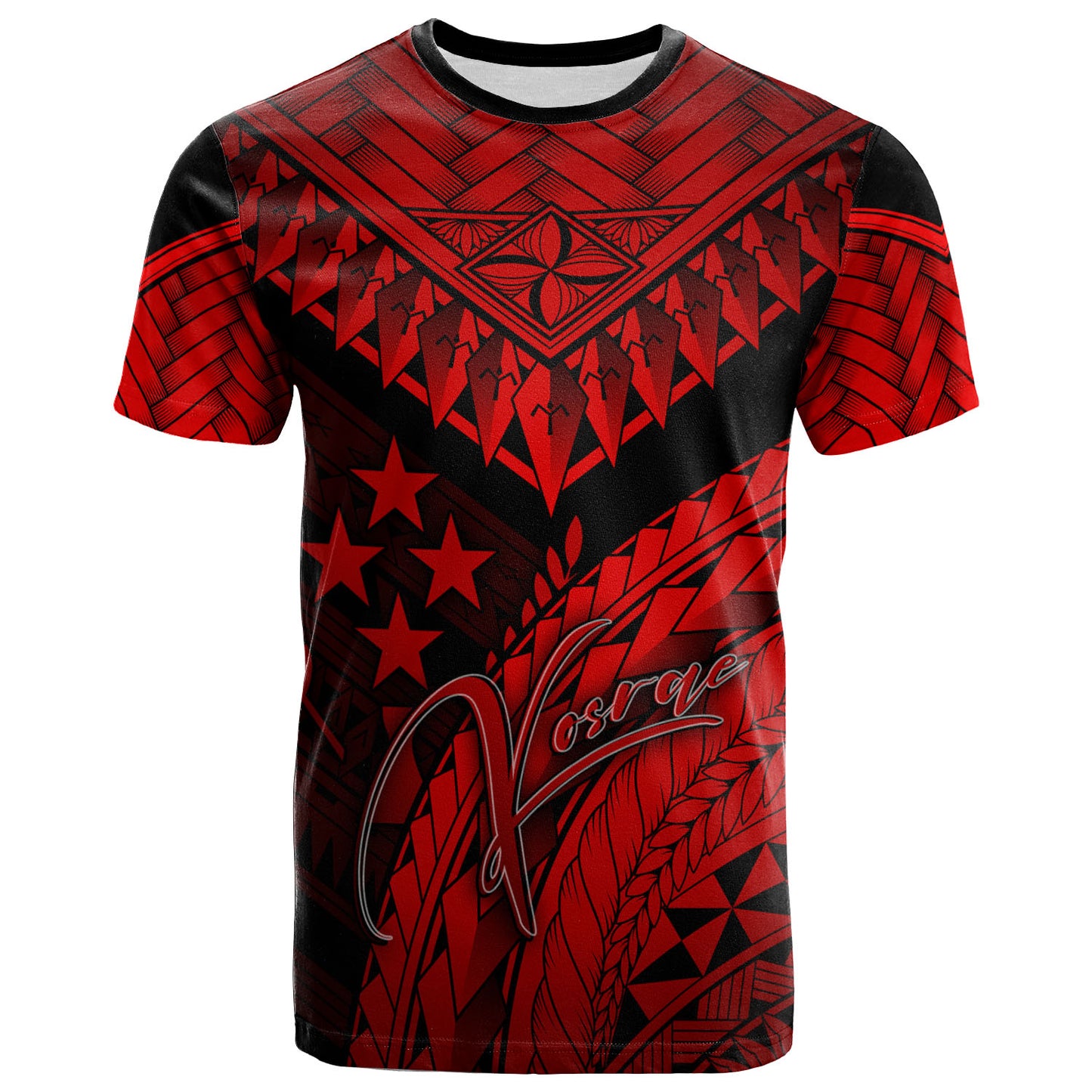 Kosrae Custom Personalised T-Shirt - Polynesian Necklace and Lauhala
