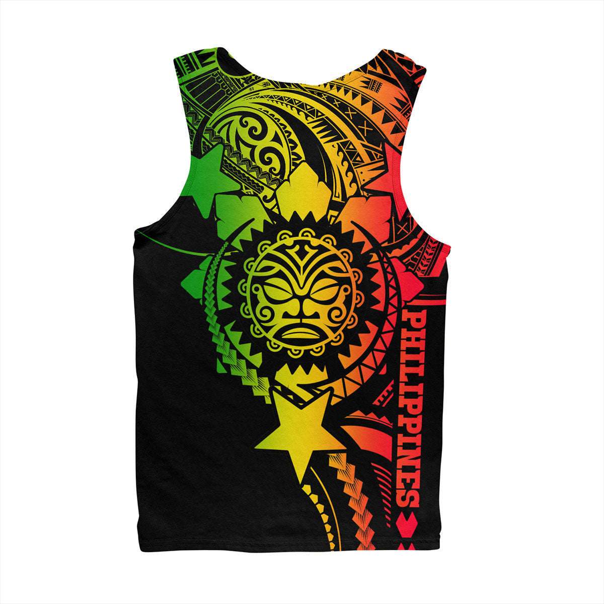 Philippines Filipinos Tank Top - Proud To Be Filipino Tribal Sun Batok Reggae Style