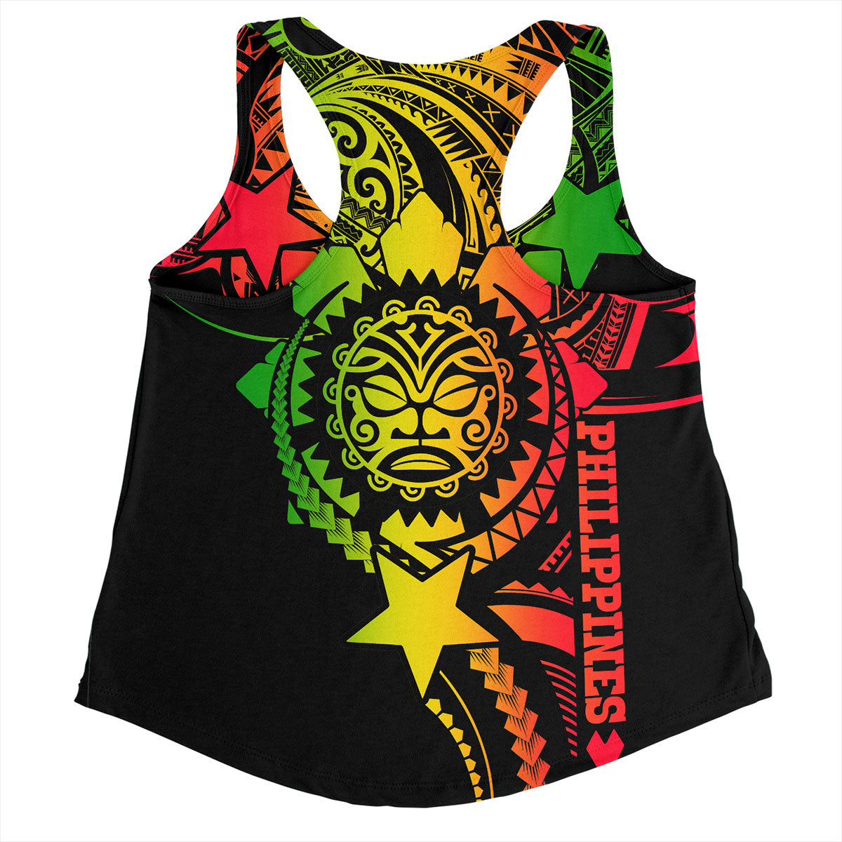 Philippines Filipinos Women Tank - Proud To Be Filipino Tribal Sun Batok Reggae Style