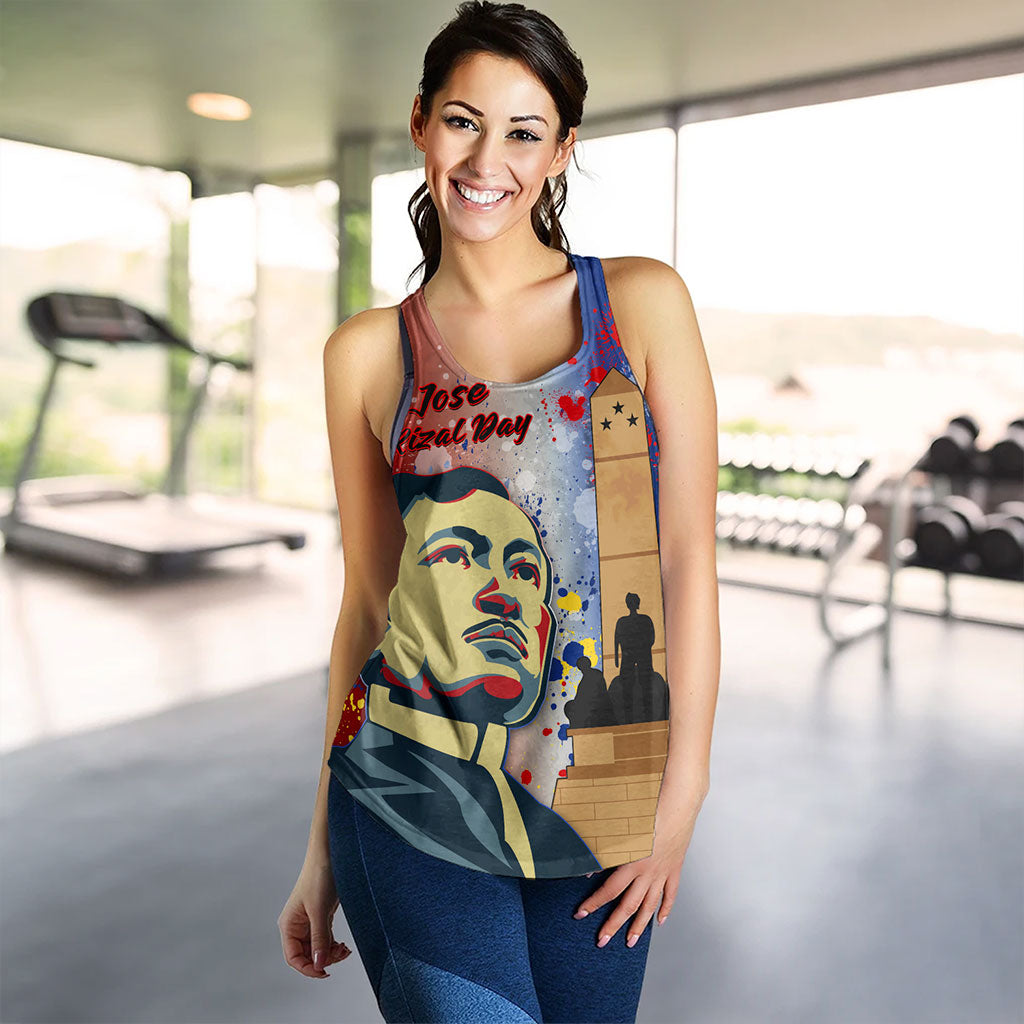 Philippines Filipinos Women Tank Rizal Monument On Rizal Day Background Texture Brush Style