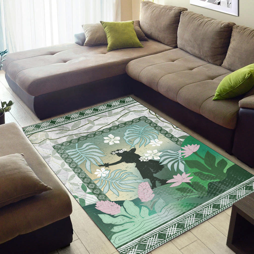 Hawaii Area Rug Hawaii Girl Hula Dancers With Tropical Flowers