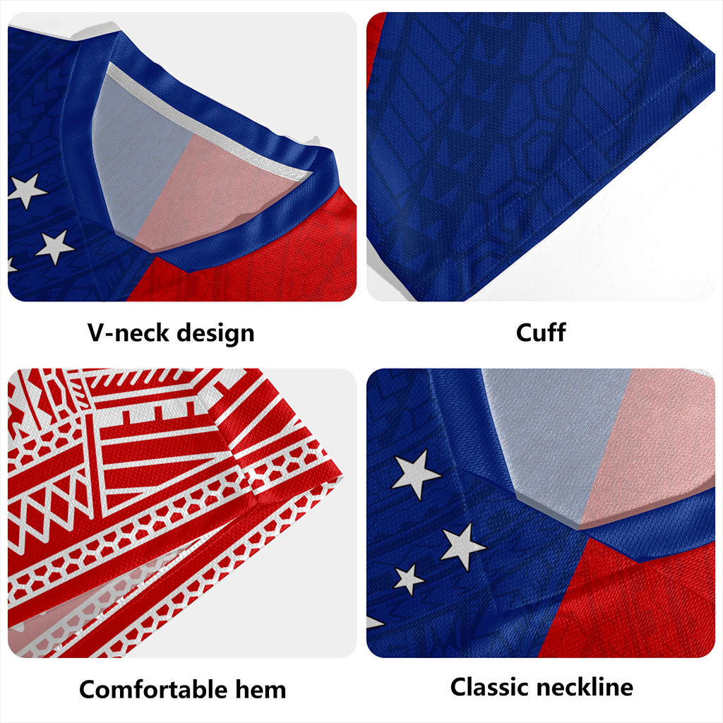 Samoa Rugby Jersey Flag Tribal Tatau Pattern