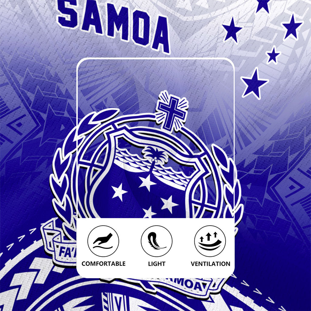 Samoa Rugby Jersey Polynesian Tribal Island Design