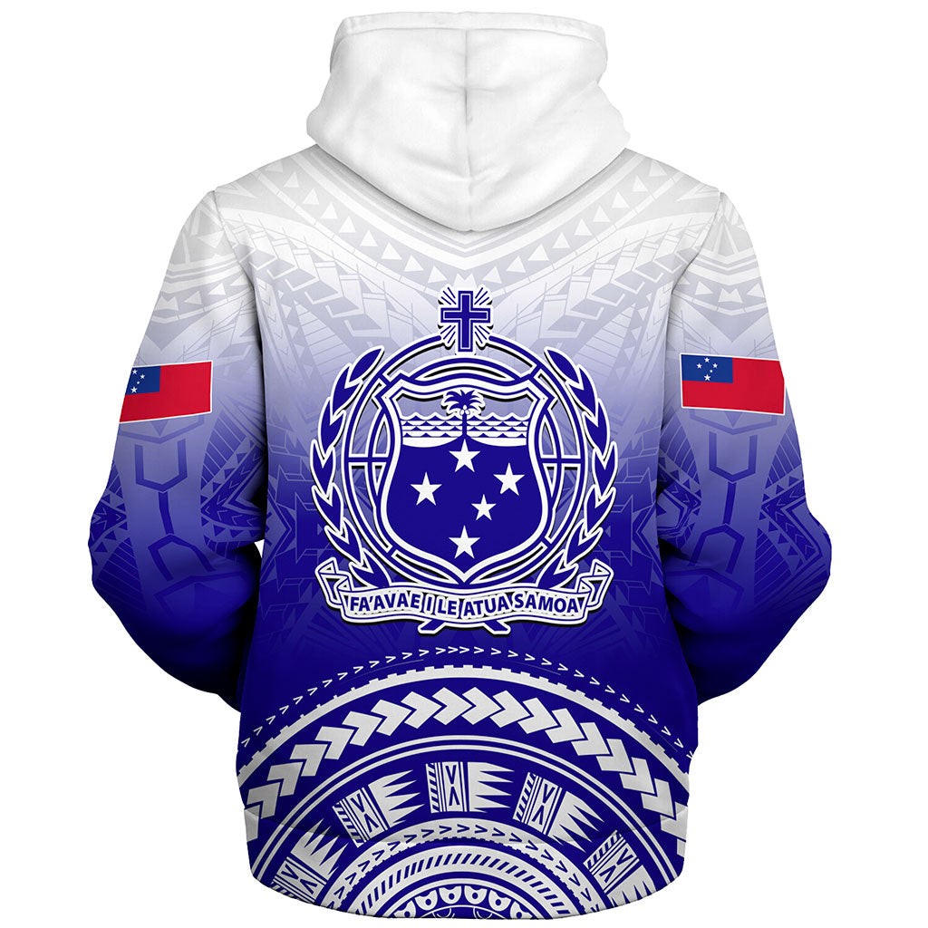 Samoa Sherpa Hoodie Polynesian Tribal Island Design