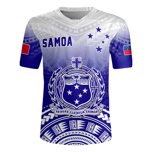Samoa Rugby Jersey Polynesian Tribal Island Design