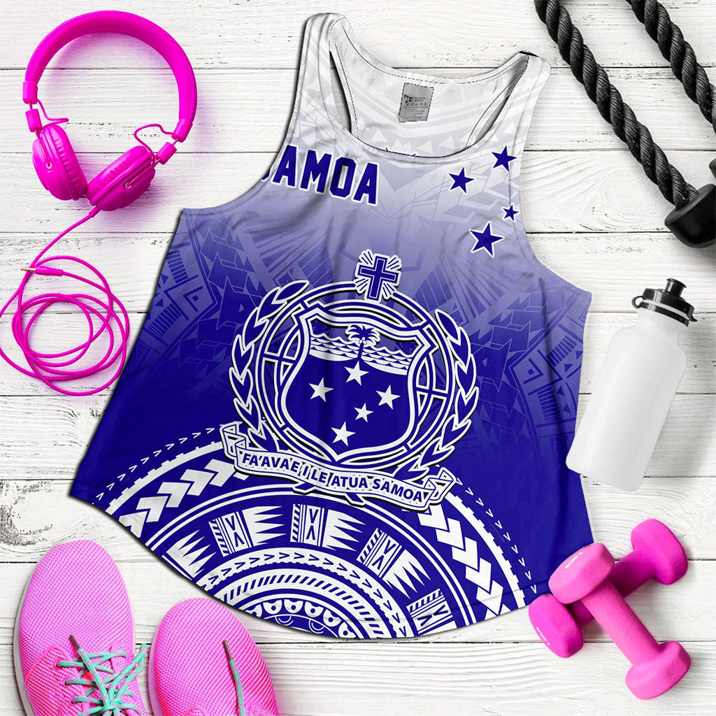 Samoa Women Tank Polynesian Tribal Island Design