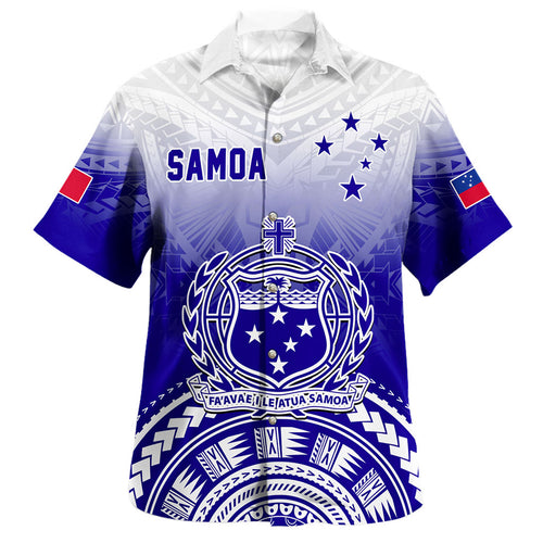 Samoa Hawaiian Shirt Polynesian Tribal Island Design