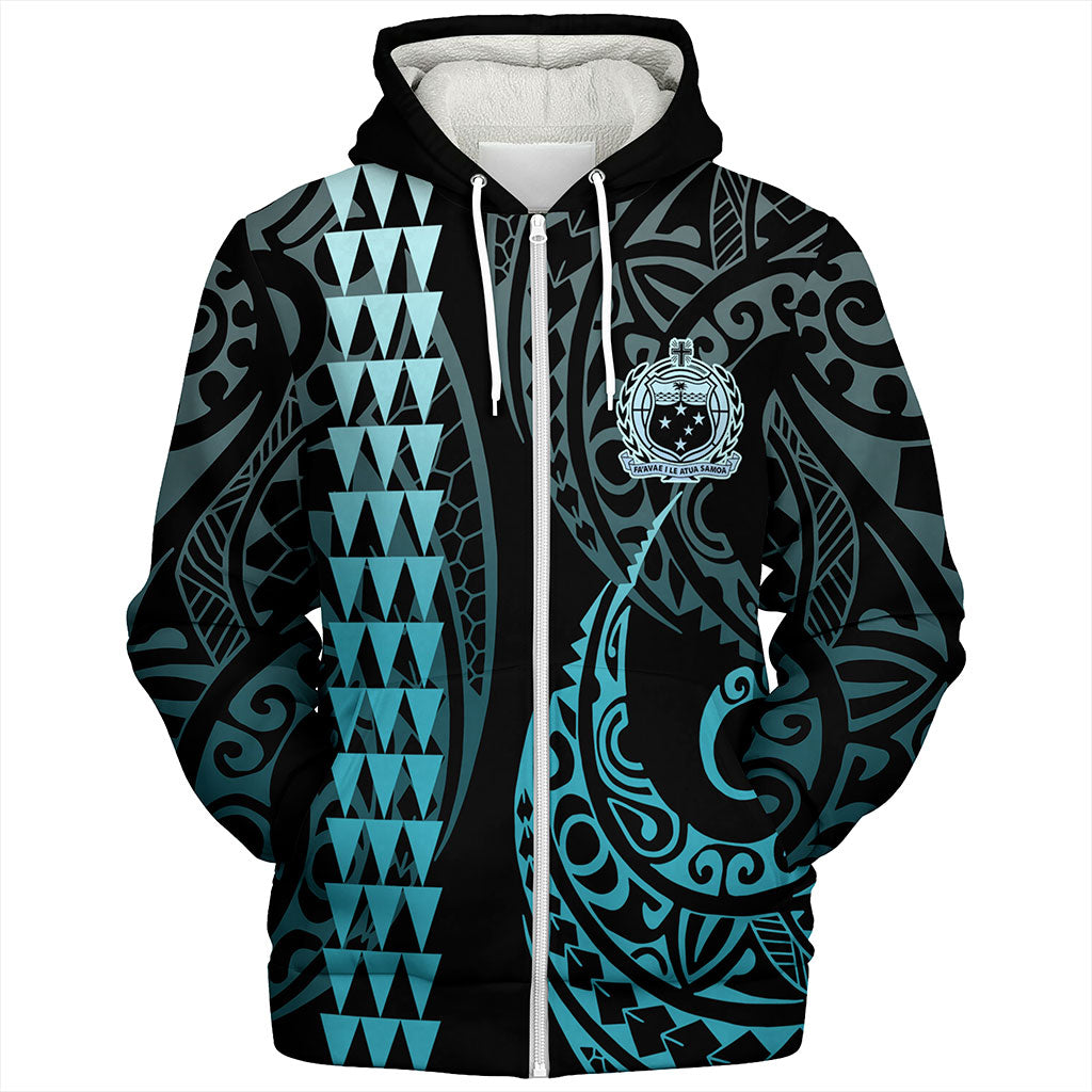 Samoa Sherpa Hoodie Kakau Style Ver.1