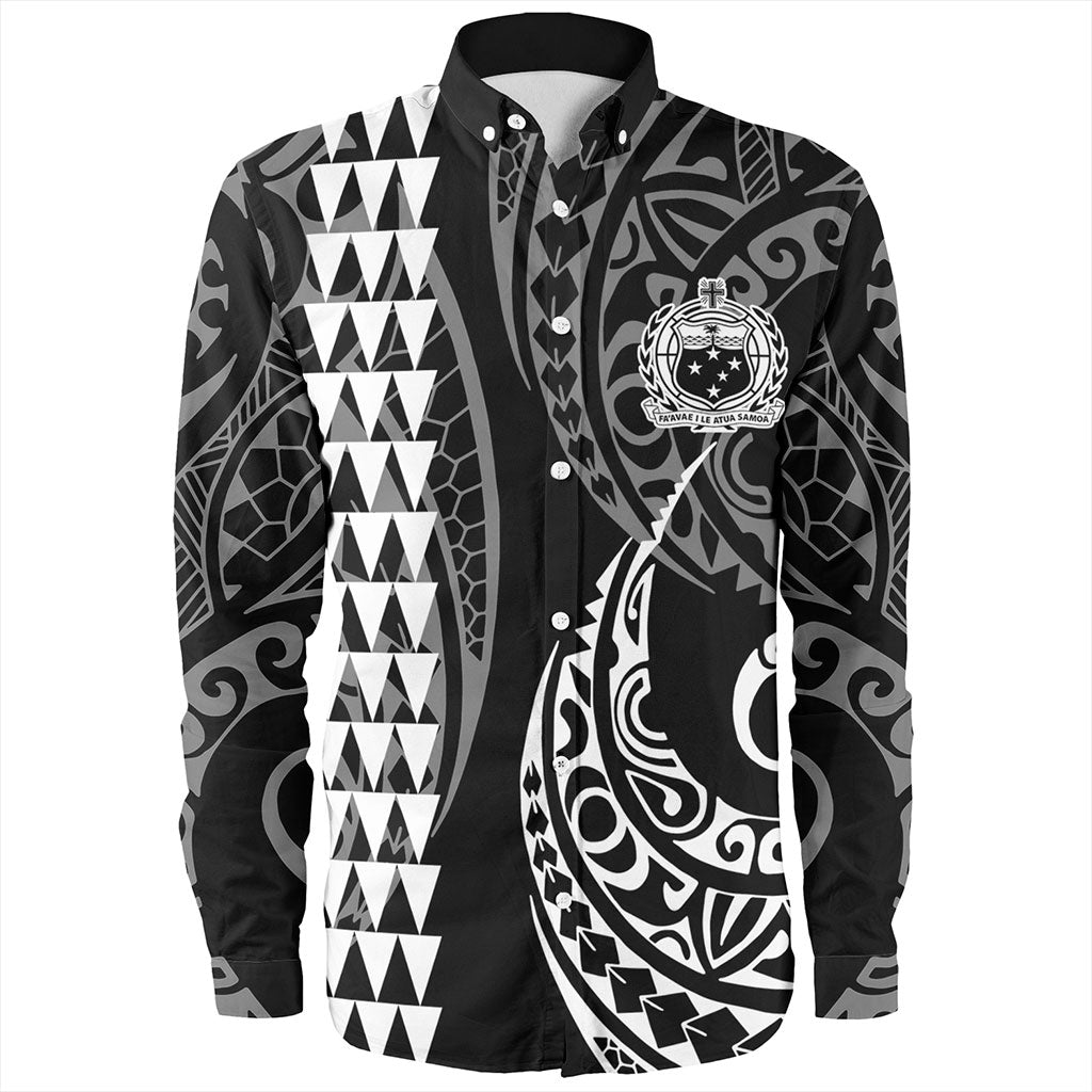 Samoa Long Sleeve Shirt Kakau Style Ver.1