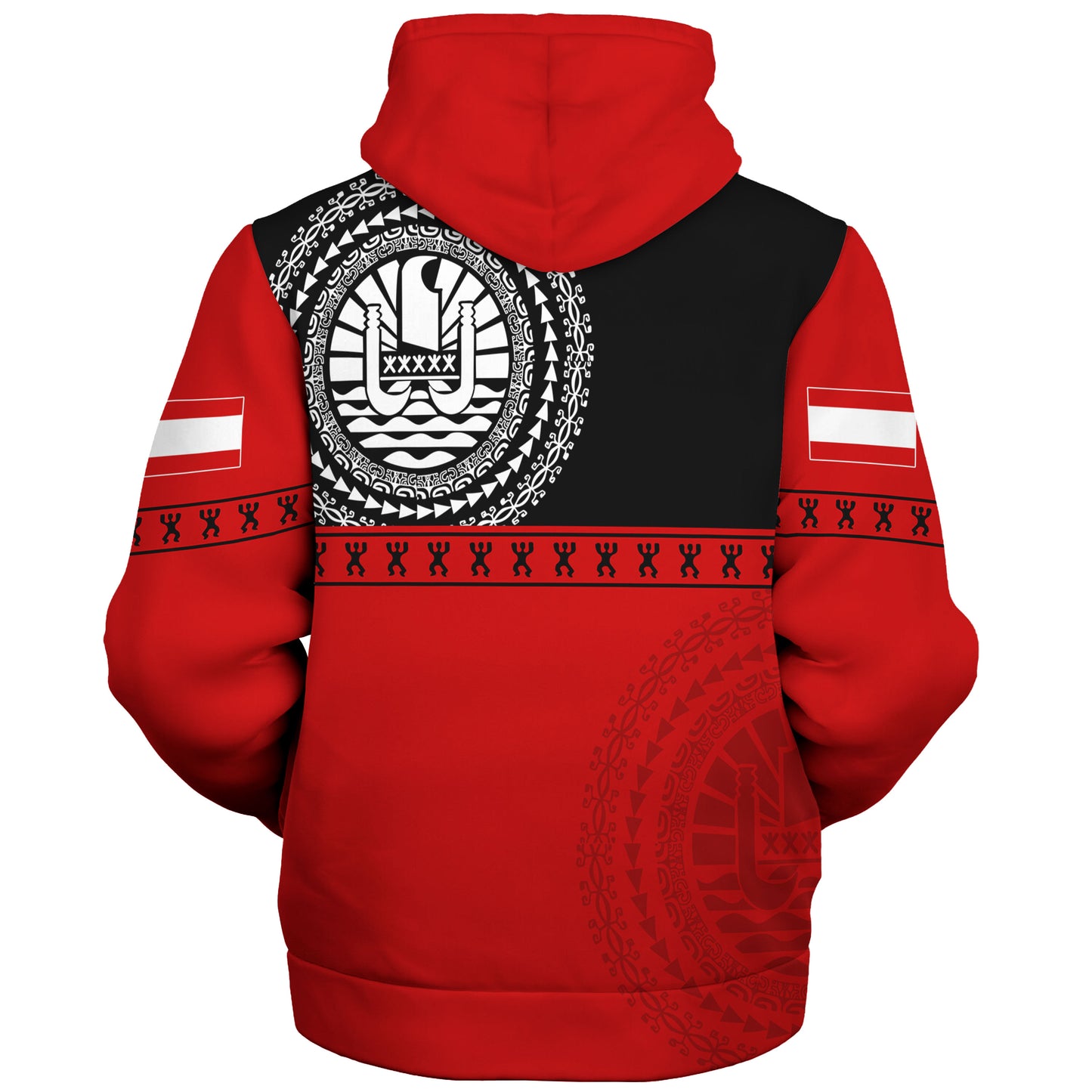 Tahiti Sherpa Hoodie Tribal Tattoo Design