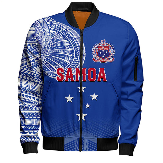Samoa Bomber Jacket Coat Of Arms Tattoo Roman Reigns