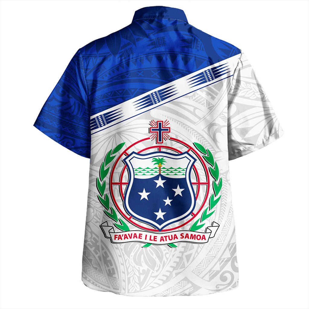 Samoa Hawaiian Shirt Coat Of Arms Tribal