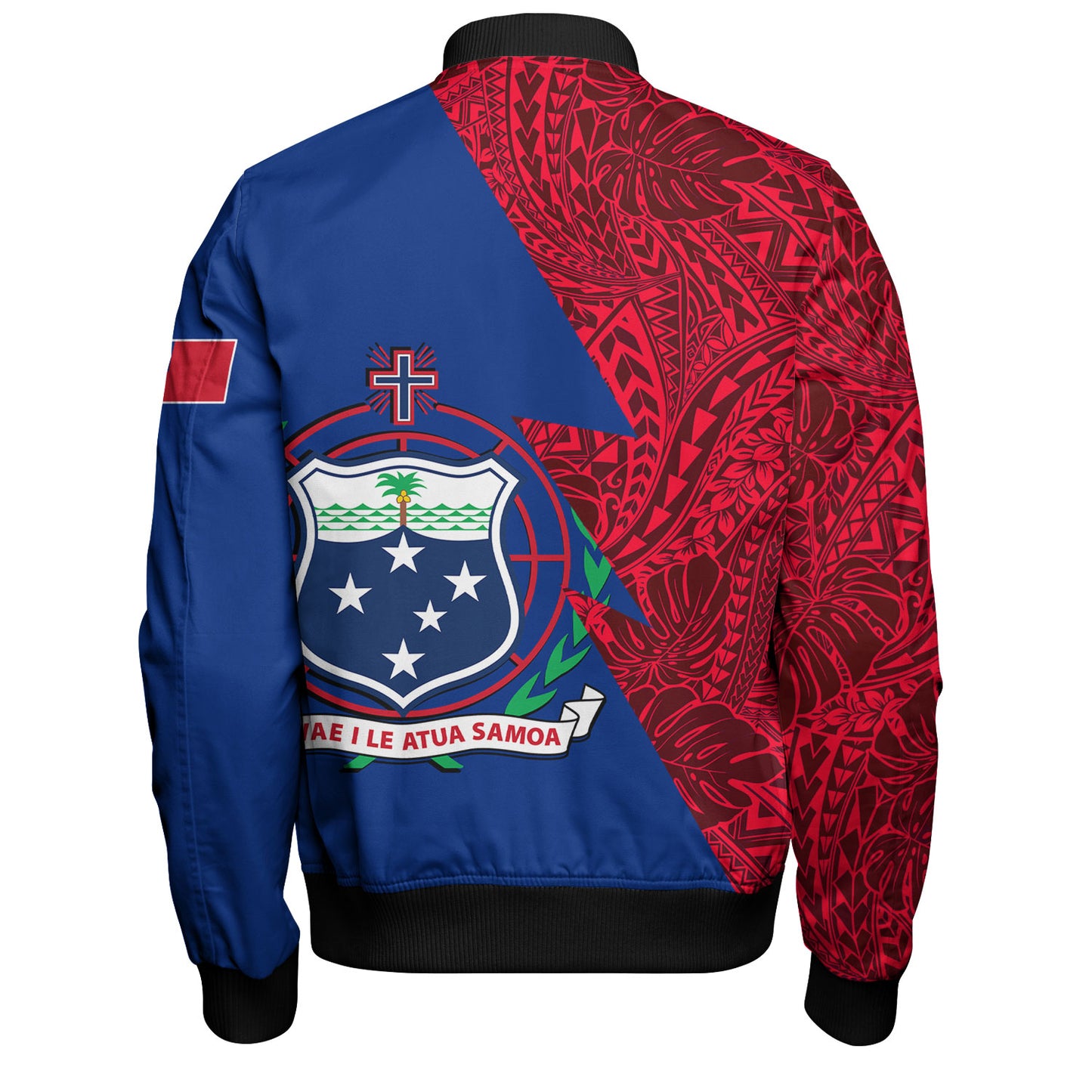 Samoa Custom Personalised Bomber Jacket Flash Style
