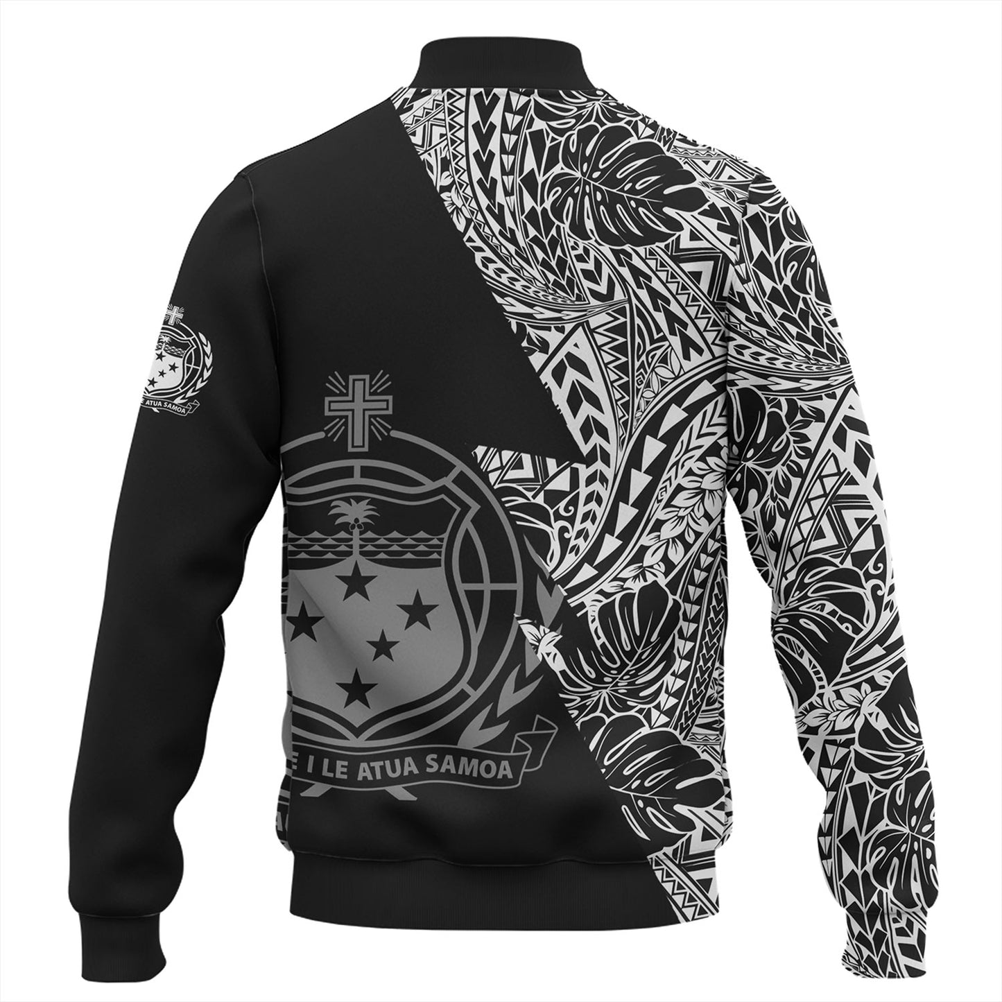 Samoa Custom Personalised Baseball Jacket Flash Style