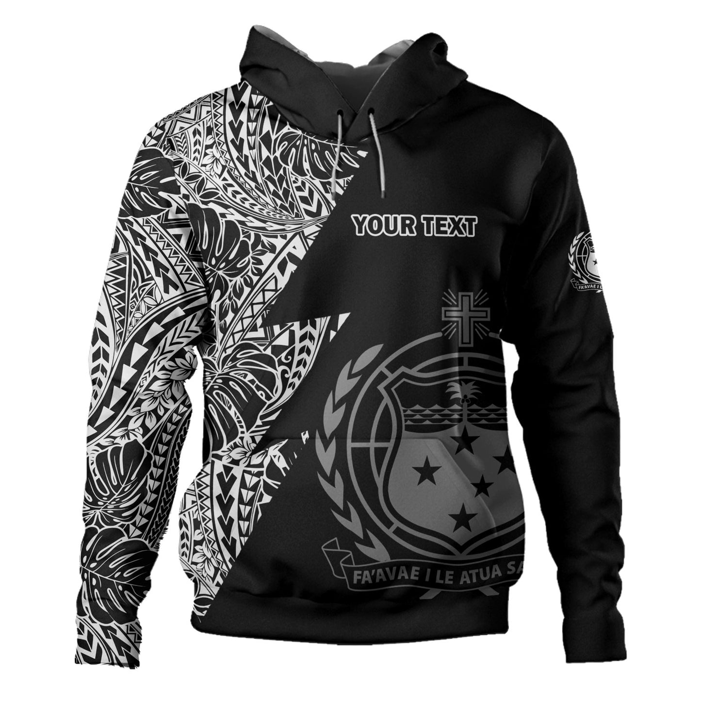 Samoa Custom Personalised Hoodie Flash Style