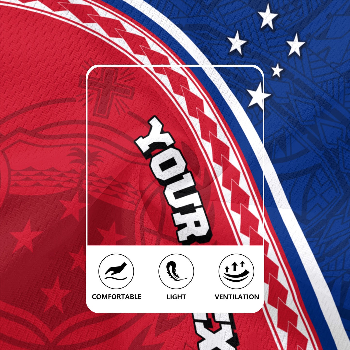 Samoa Custom Personalised Rugby Jersey Polynesian Tribal Patterns Curve Style