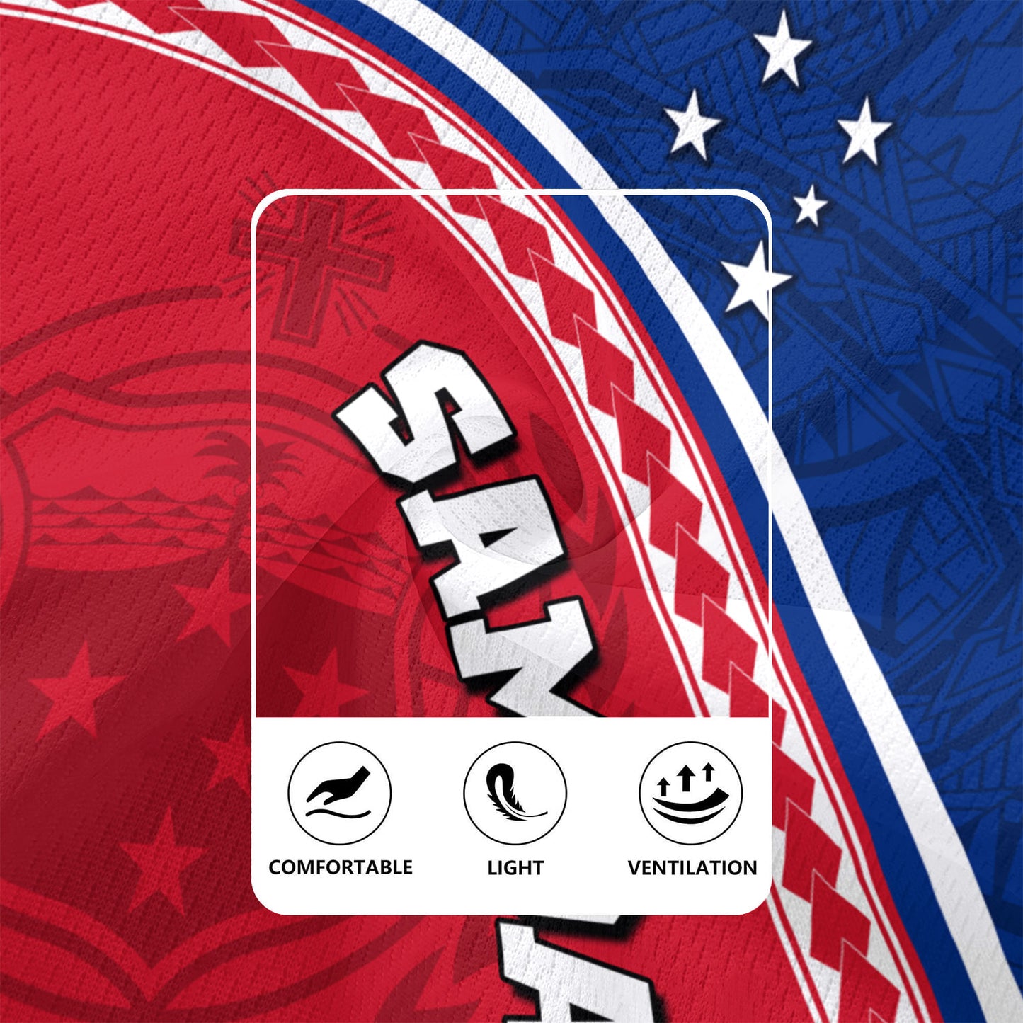 Samoa Custom Personalised Rugby Jersey Polynesian Tribal Patterns Curve Style