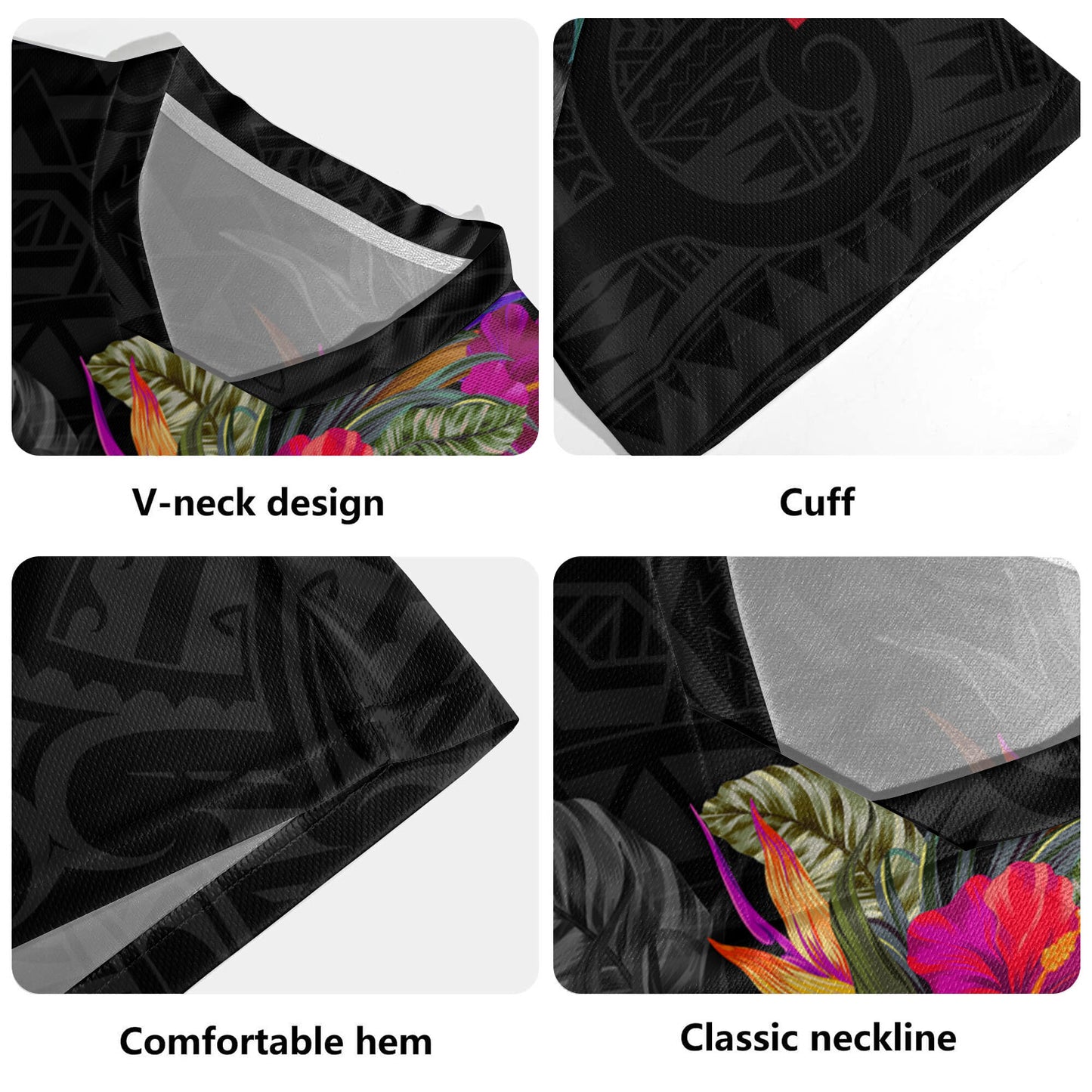 Samoa Rugby Jersey Custom Samoa Coat Of Arms With Tropical Flowers Special