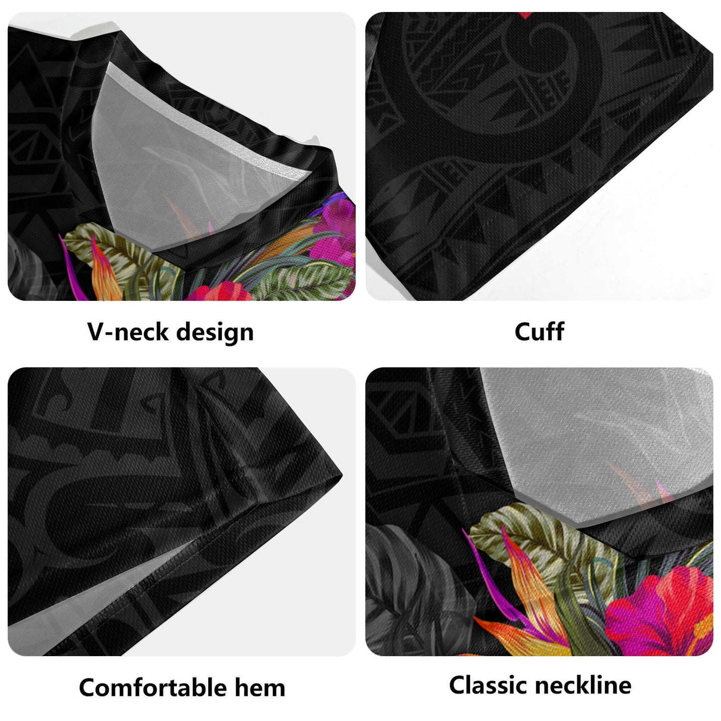 Samoa Rugby Jersey Custom Samoa Coat Of Arms With Tropical Flowers Special