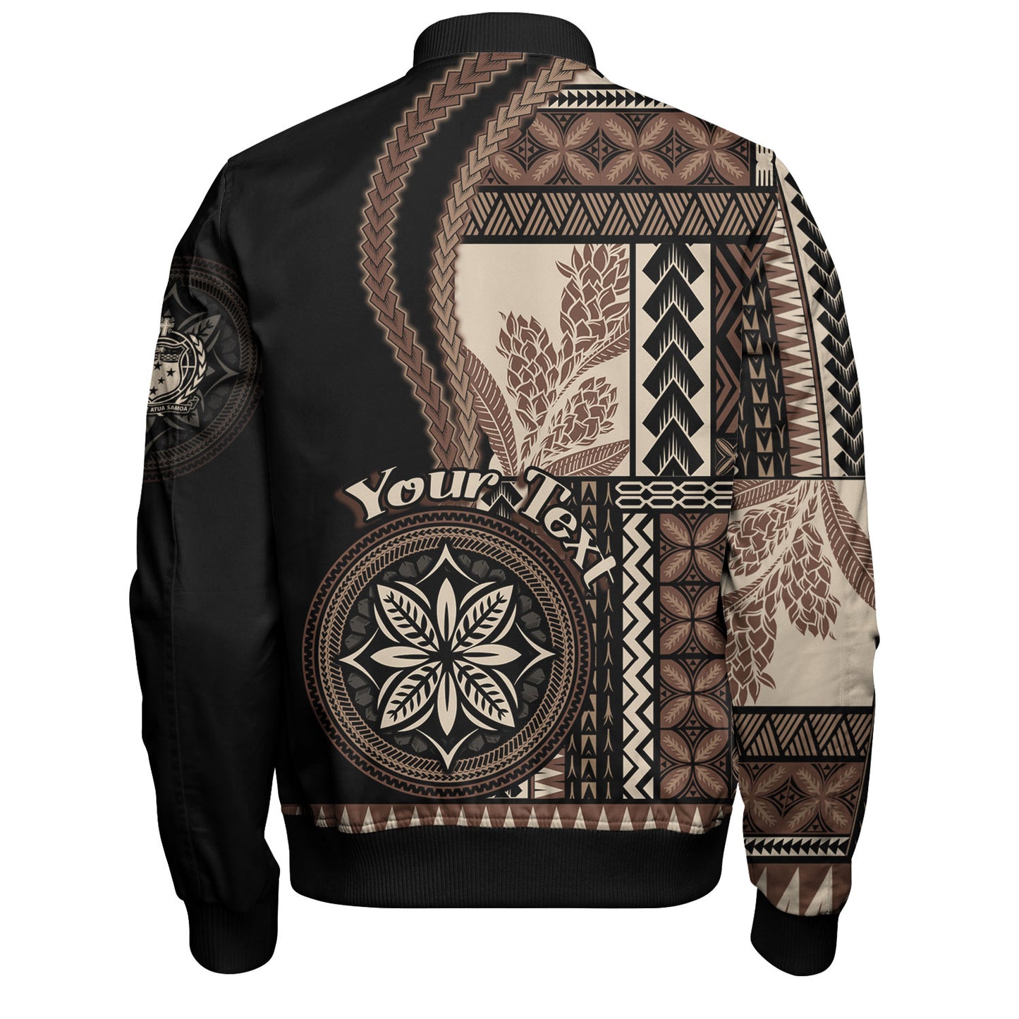 Samoa Bomber Jacket Custom Samoan Siapo Motif Classic Style