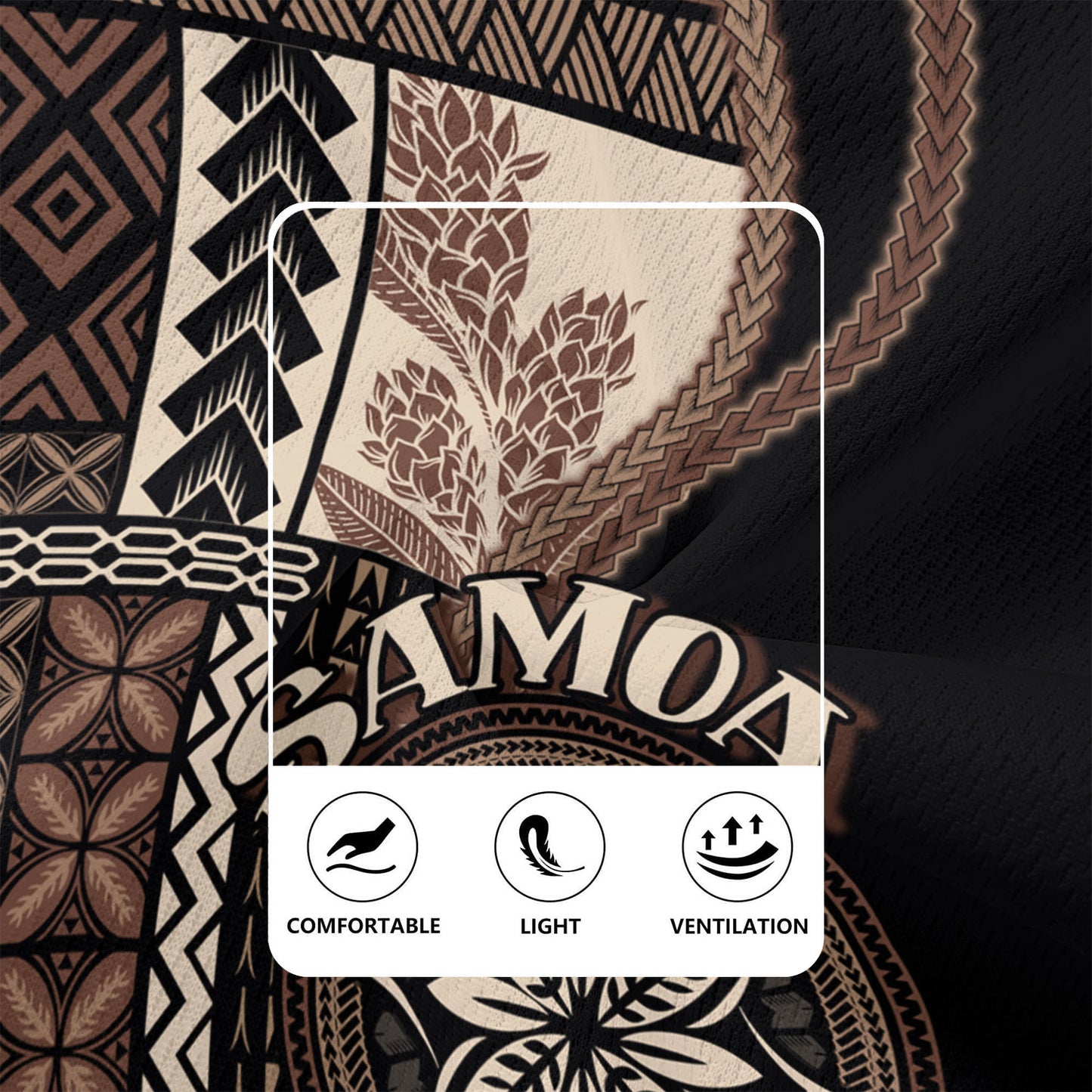 Samoa Rugby Jersey Custom Samoan Siapo Motif Classic Style