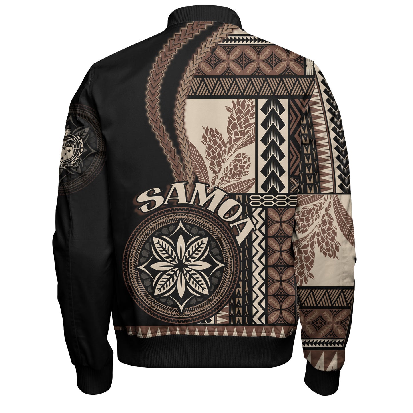 Samoa Bomber Jacket Custom Samoan Siapo Motif Classic Style